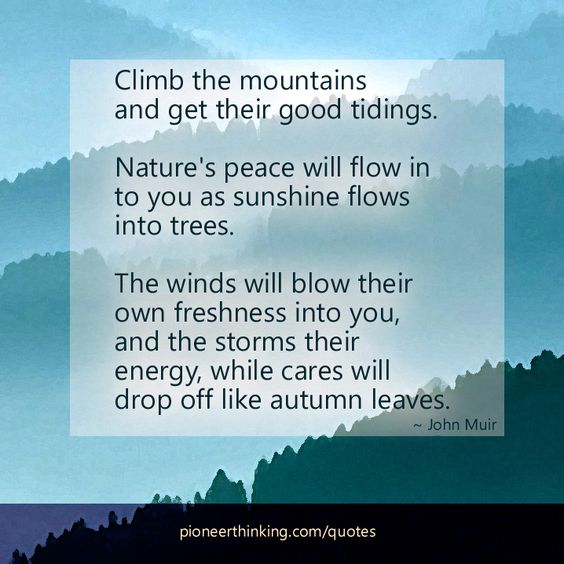 Climb The Mountains - John Muir