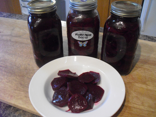 Ruby Red Pickled Beets