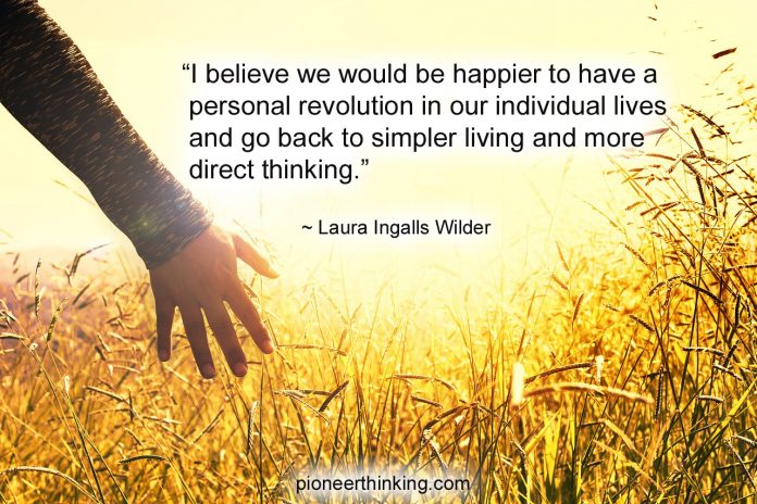 Simpler Living – Laura Ingalls Wilder