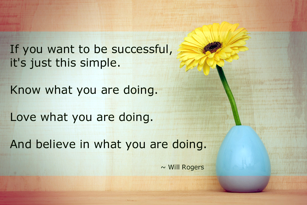 If You Want to Be Successful - Will Rogers