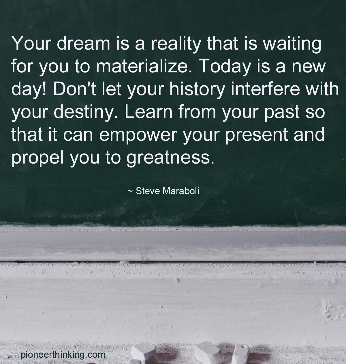 Your Dream is a Reality – Steve Maraboli