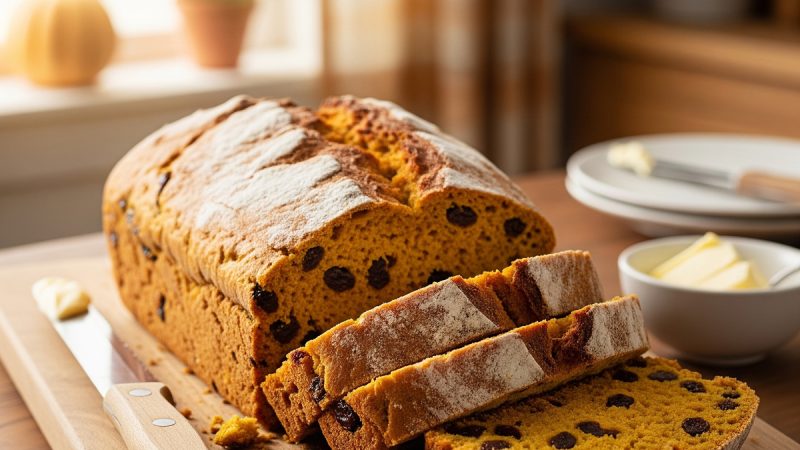 How to Make Homemade Pumpkin Raisin Bread