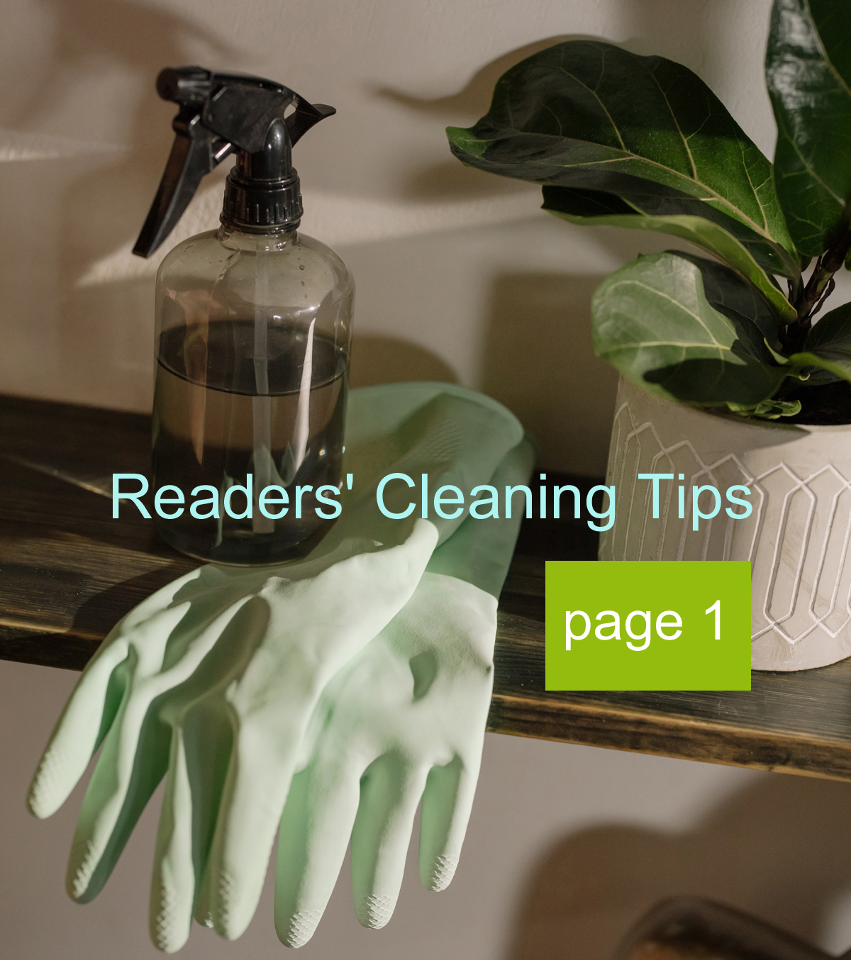 Readers’ Cleaning Solutions, Tips & Ideas – page 1