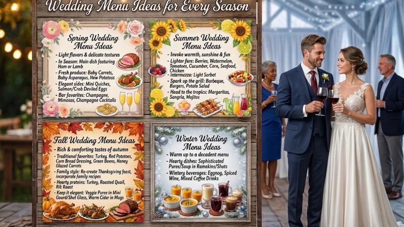 Wedding Menu Ideas for Every Season