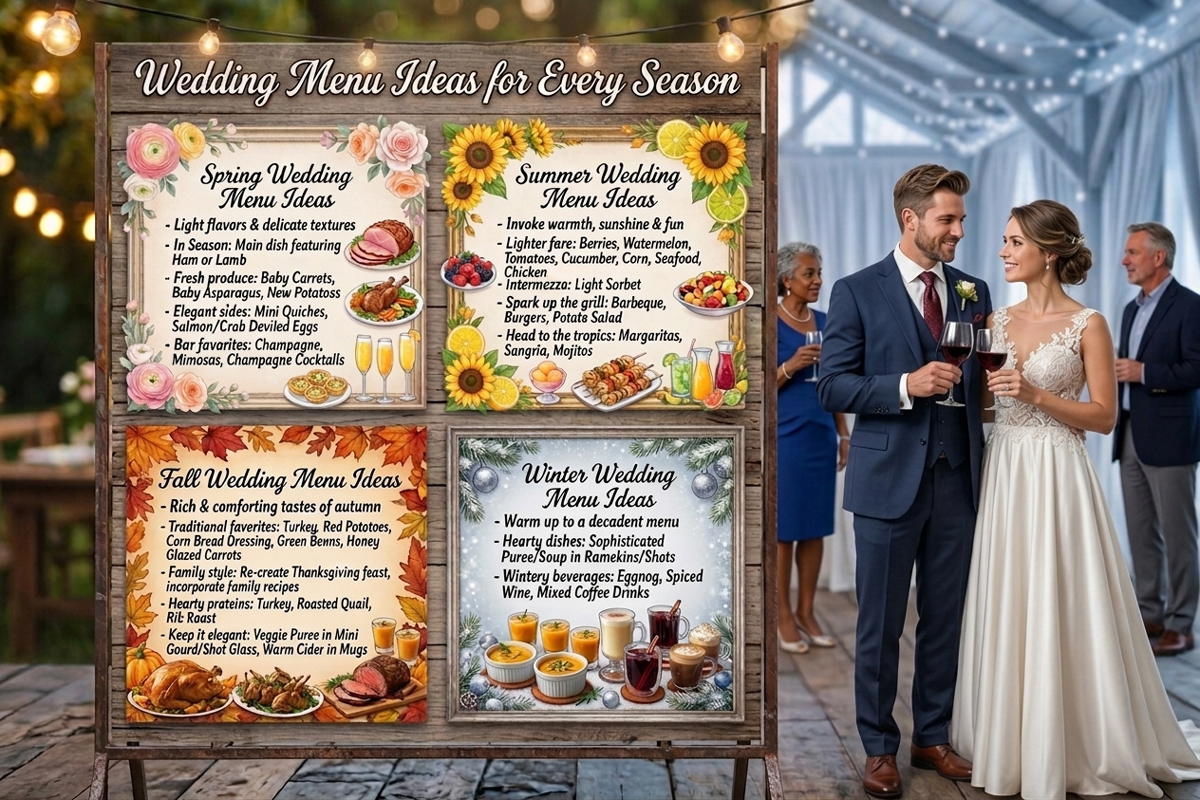 Wedding Menu Ideas for Every Season